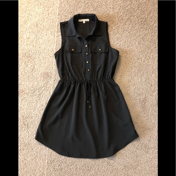 Gypsies Moondust Buttons Shirt Dress L🌟Drawstring - Picture 12 of 12